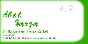 abel harza business card
